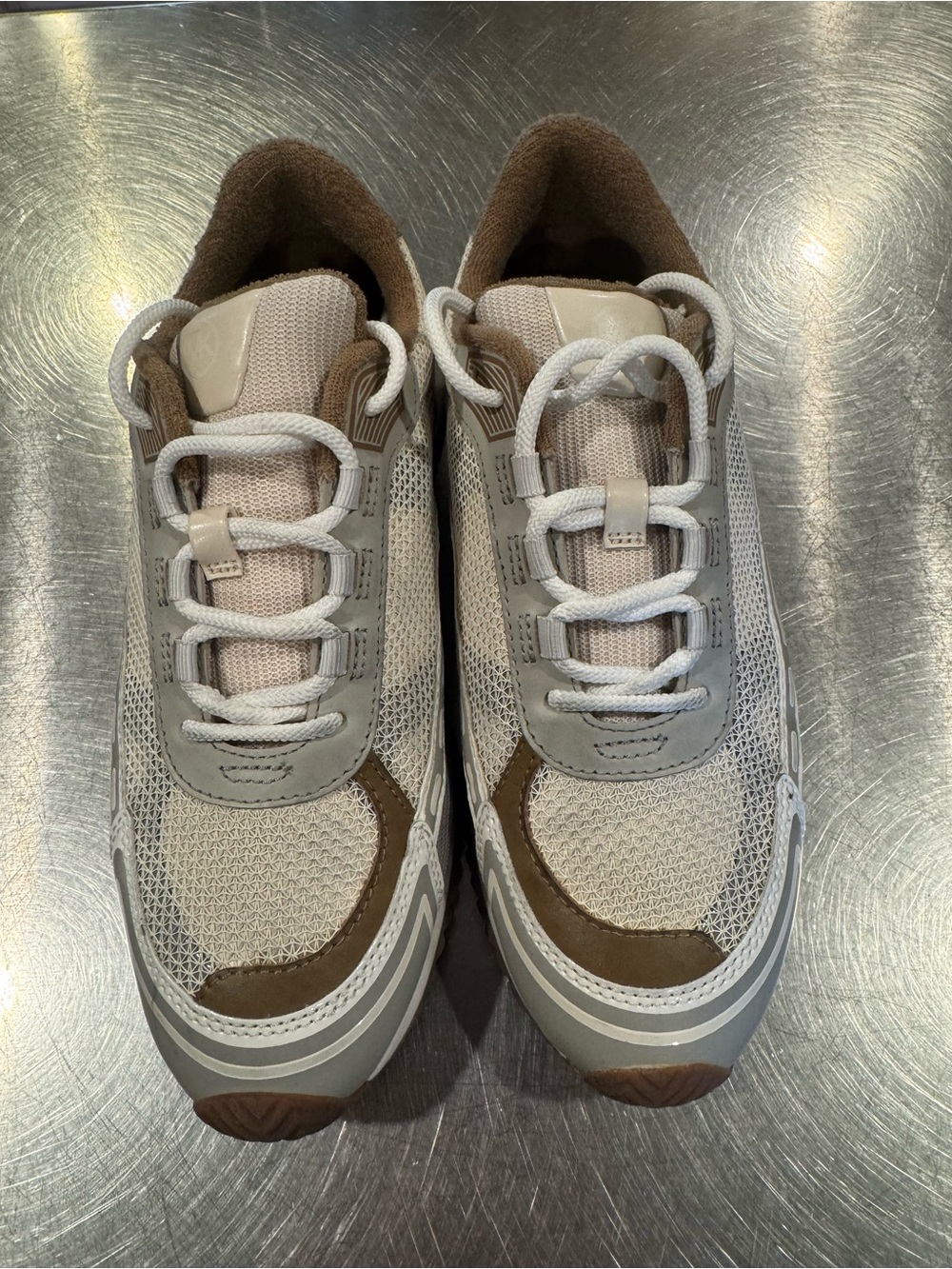 Michael Kors Beige, White and Gray Women's Sneakers - Picture 2 of 8
